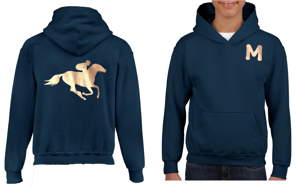 Personalised sales horse hoodies