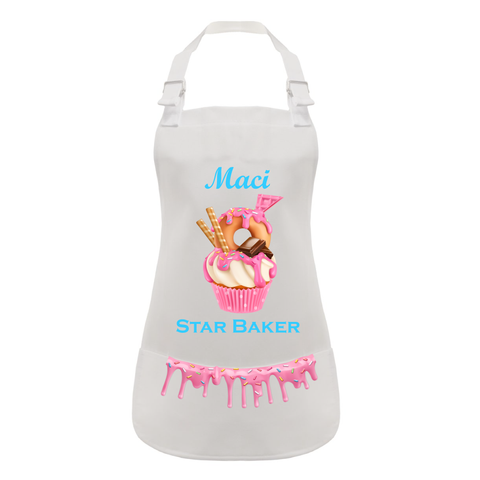 Personalised Childs Pink Cupcake Apron