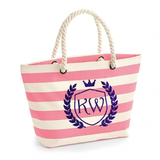 Personalised Beach Bag with custom Initial
