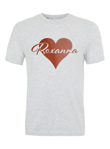 Kids T-Shirt with Heart and custom Name