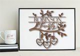 Personalised Family Branch Print