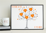 Personalised Family Tree Print
