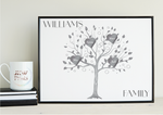 Personalised Family Tree Print