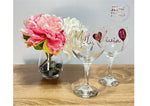 Personalised Aged Balloon or Heart Gin Glass Gift Boxed Birthday Gift