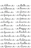 Personalised Name Gin Glass in Heart Font