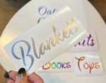 Custom Vinyl Labels