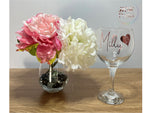 Personalised Aged Balloon or Heart Gin Glass Gift Boxed Birthday Gift