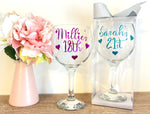 Personalised Birthday Gin Glass Gift Boxed Name & Age