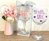 Personalised Birthday Gin Glass Gift Boxed Name & Age