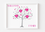 Personalised Family Tree Print