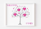 Personalised Family Tree Print