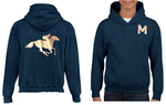 Personalised Kids Hoodie with Race Horse design