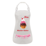 Personalised Childs Cherry toped Cupcake Apron