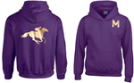 Personalised Kids Hoodie with Race Horse design