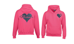 Kids Personalised Heart and Name Hoodie
