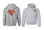 Kids Personalised Heart and Name Hoodie